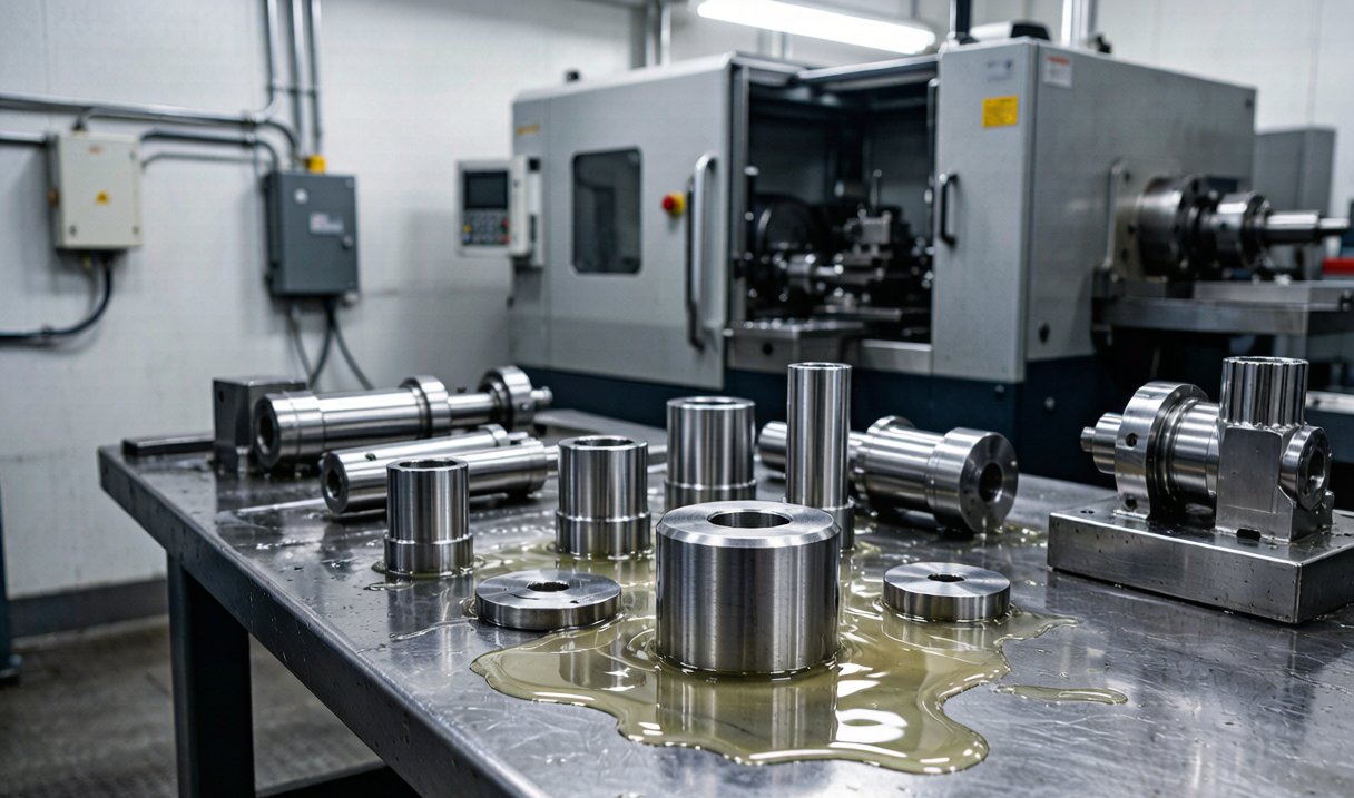 Metalworking fluid additives in industrial packaging
